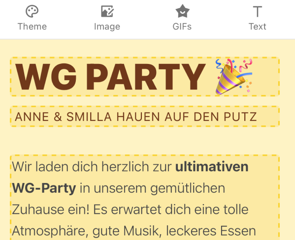 Zusagen oder Absagen